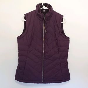 Free country rich plum reversible vest